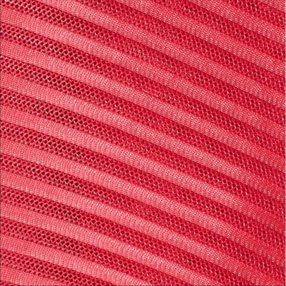 NWT Ted Baker Fuschia Pink Mesh Stripe Dress - Picture 3 of 6